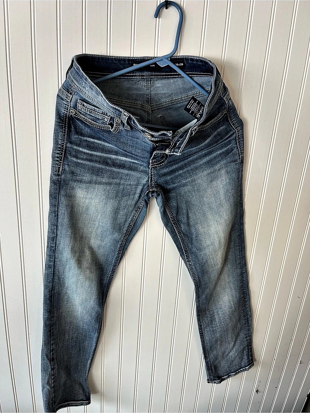 Bke Alec Skinny Jeans Blue Waist 28